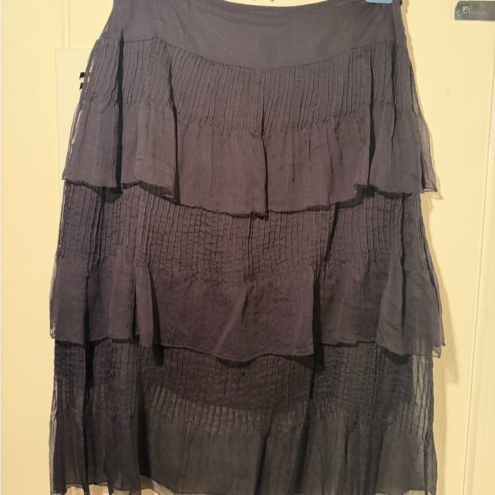 Saja Black Layered Skirt